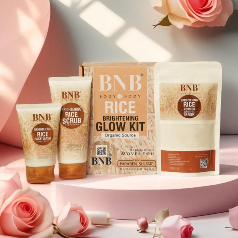 BNB Rice Brightening Glow Kit 3 in 1