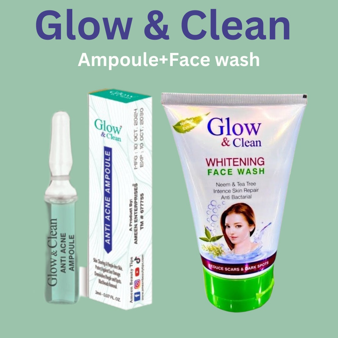 Glow & Clean Anti-Acne Ampoule + Face Wash