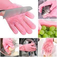 Silicone Washing Full Finger ( Gloves )– For Home Women and Men